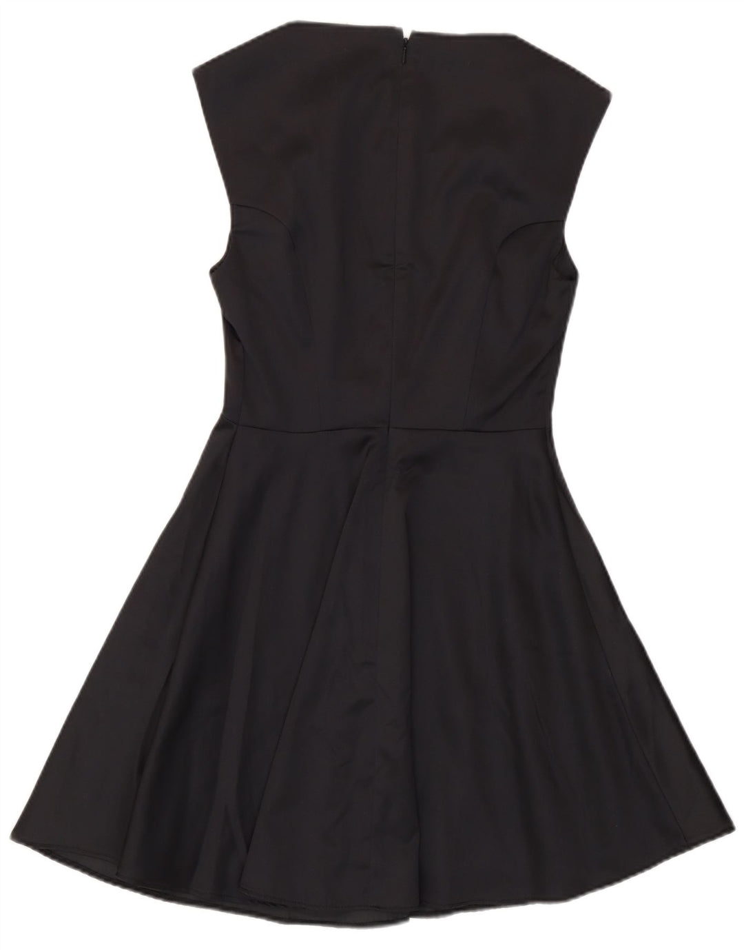 French Connection Damen Ärmelloses A-Linien-Kleid, Größe S, Schwarz, Polyester