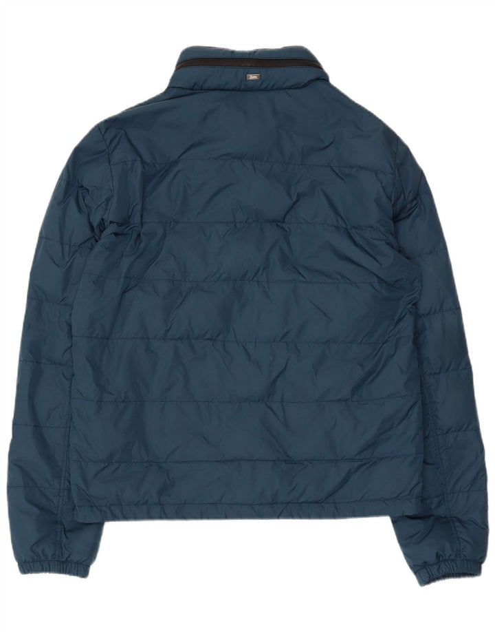 Herno Herren Wattierte Jacke UK 50 Large Blau Polyamid