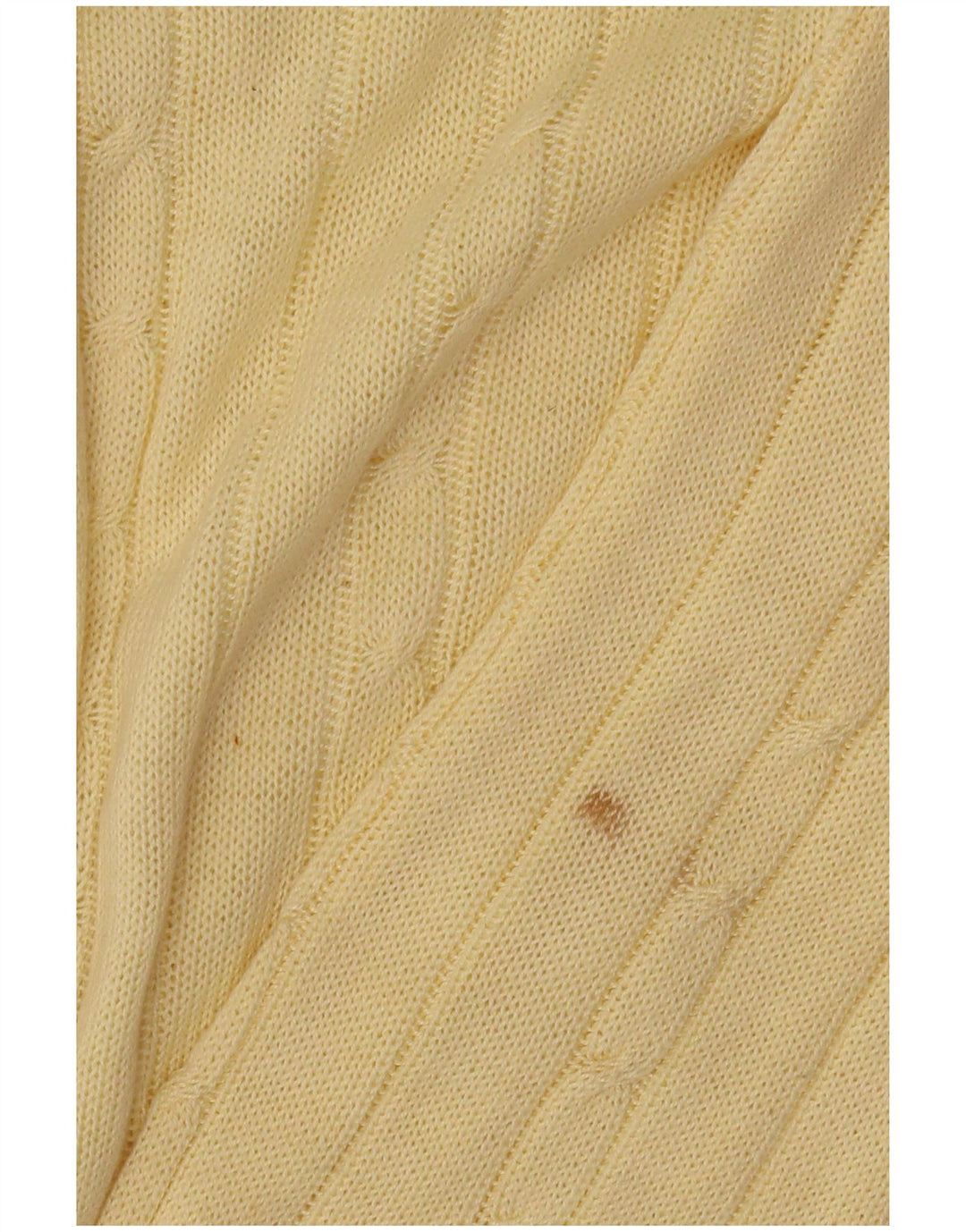 Vintage Herren Pullover mit Rundhalsausschnitt Mittelgelb