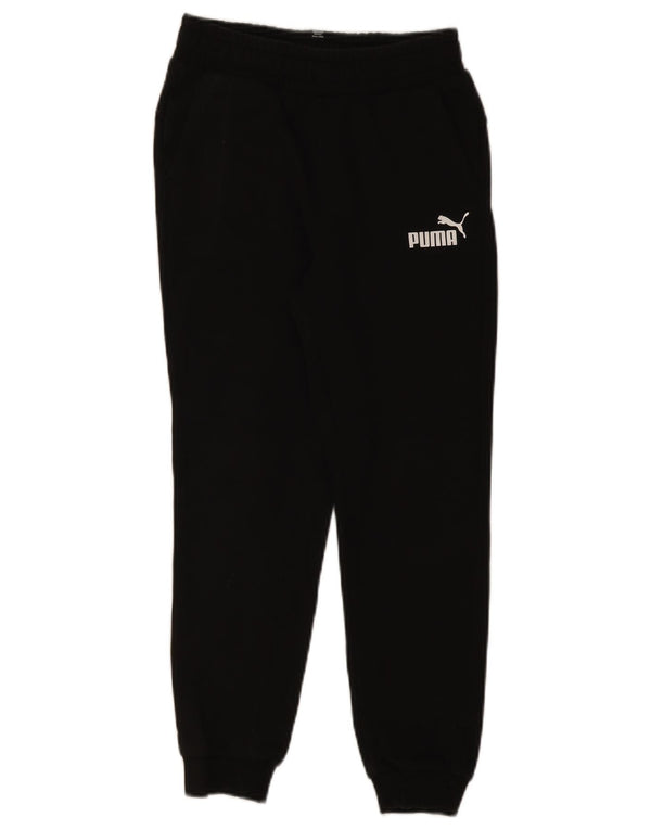 Puma Jungen-Trainingshose, Jogginghose, 11–12 Jahre, schwarze Baumwolle