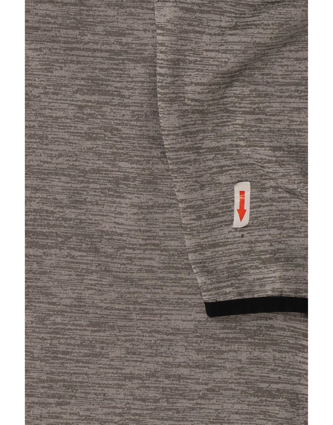 Under Armour Herren-Sweatshirt mit Reißverschluss am Hals, großes, grau meliertes Polyester