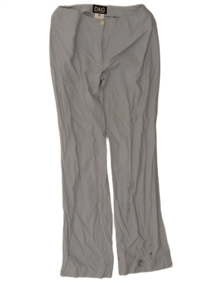 Dolce & Gabbana Damen Bootcut-Hose IT 44 Medium W30 L31 Blau