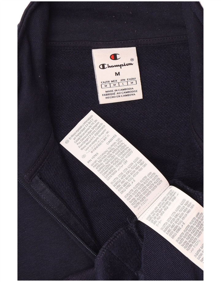 Champion Herren-Trainingsanzug-Oberteil aus mittelblauer, marineblauer Baumwolle
