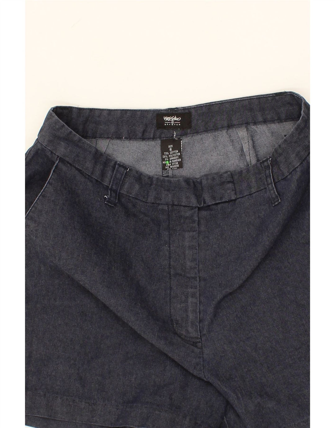 MOSSIMO Womens Chino Shorts US 8 Medium W30 Navy Blue Cotton Vintage Mossimo and Second-Hand Mossimo from Messina Hembry 