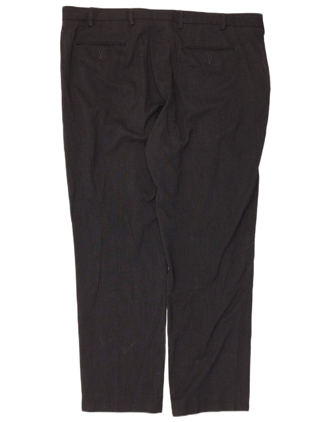 Marks & Spencer Herren maßgeschneiderte gerade Chinohose W42 L30 Schwarz