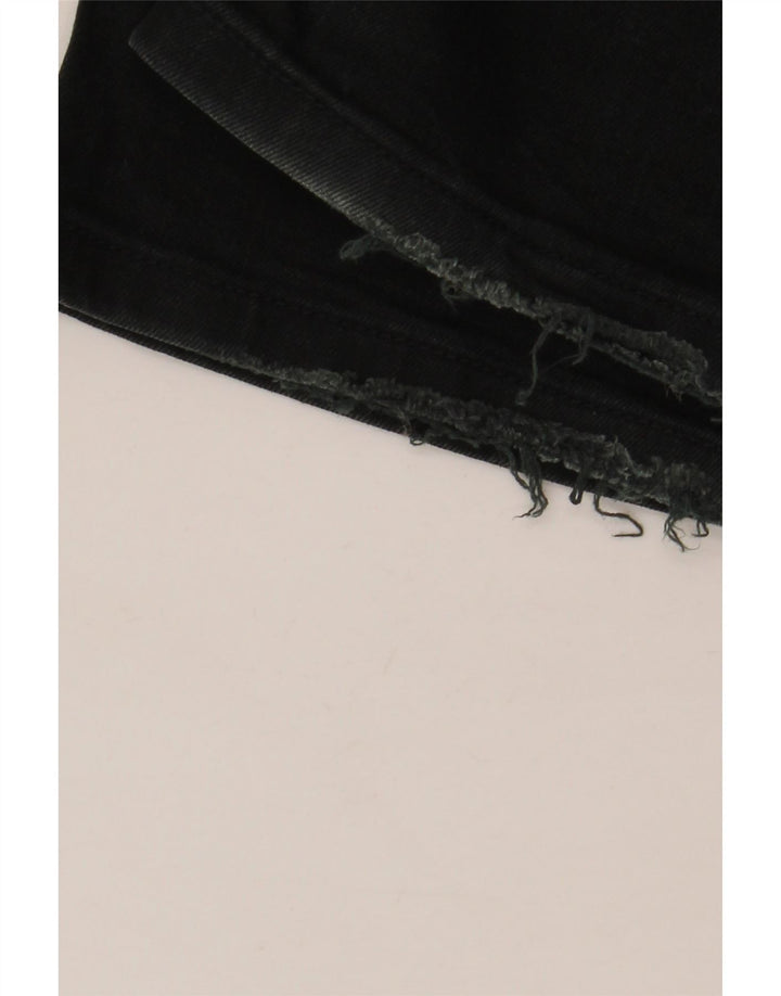 Marks & Spencer Damen Bootcut Jeans UK 14 Large W32 L30 Schwarze Baumwolle