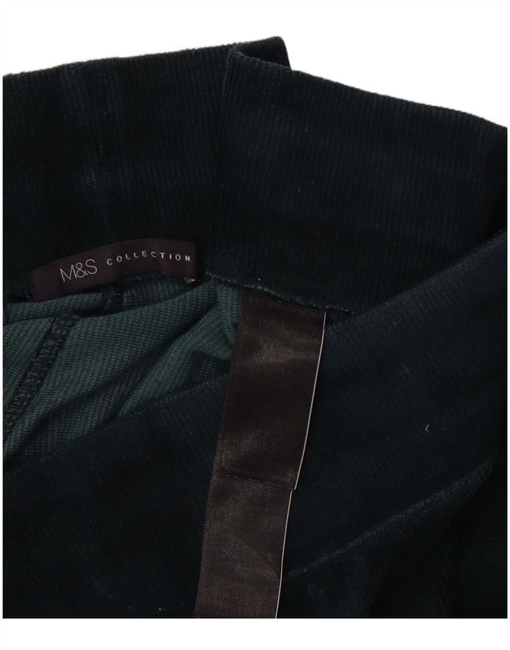 Marks & Spencer Damen Velours-Leggings UK 16 Large Grün