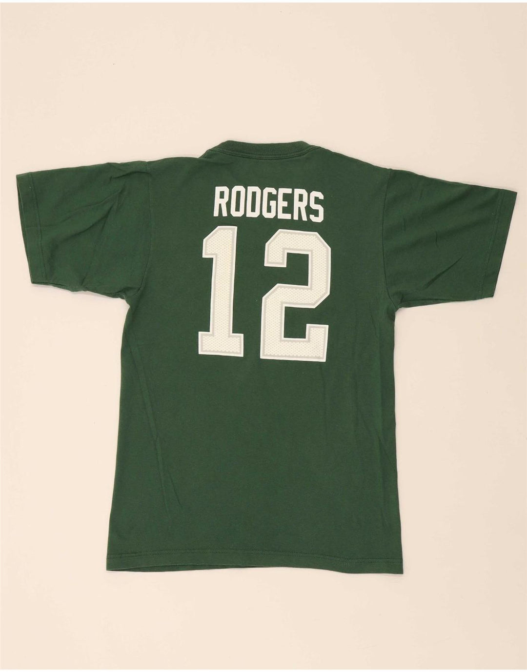 REEBOK Mens Packers Graphic T-Shirt Top Small Green Cotton