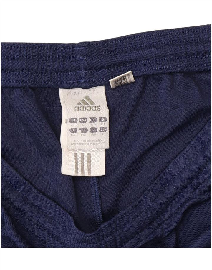 ADIDAS Jungen Climalite Sport Shorts 13-14 Jahre Marineblaues Polyester