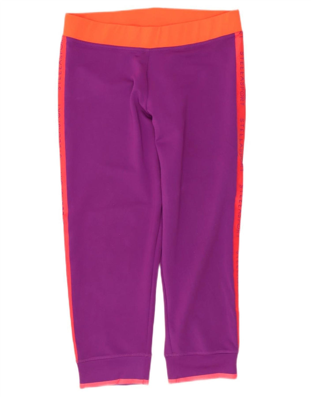 ADIDAS Damen Climalite Graphic Leggings UK 12 Mittellila Farbblock