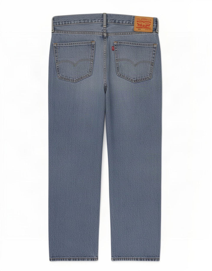 Levi's Herren 505 Distressed Straight Jeans W36 L30 Blau