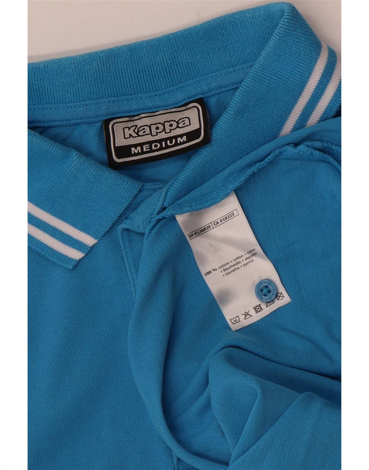 Kappa Herren-Poloshirt aus mittelblauer Baumwolle