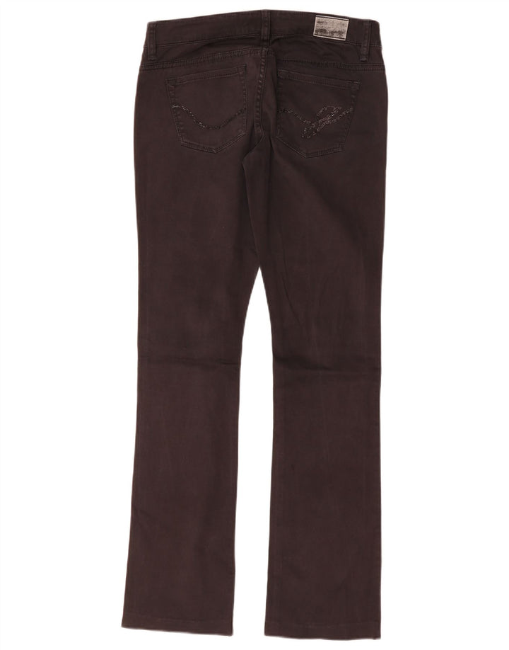 GUESS Damen Starlet Bootcut Jeans W28 L30 Schwarze Baumwolle