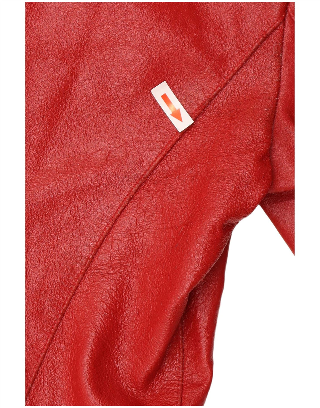 Vintage Damen Lederjacke UK 14 Mittelrotes Leder