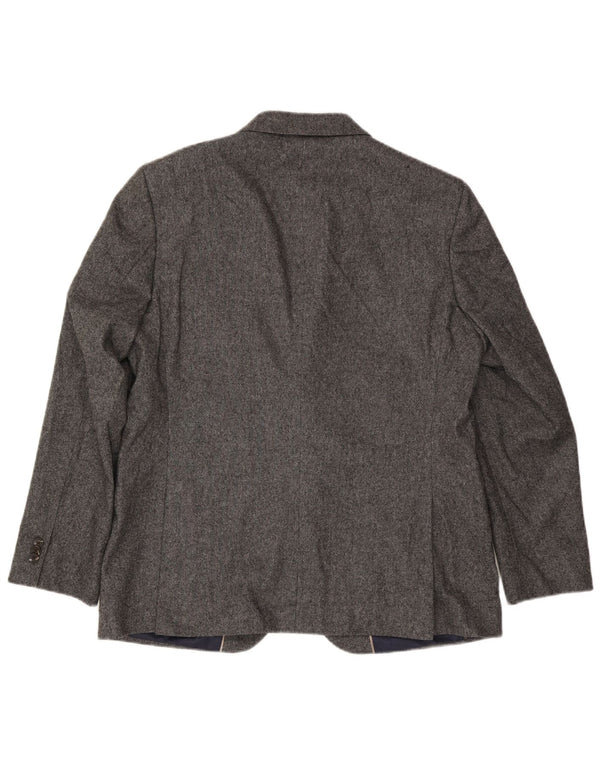 Marks & Spencer Herren-Blazer mit 2 Knöpfen, UK 44, 2XL, graue Wolle