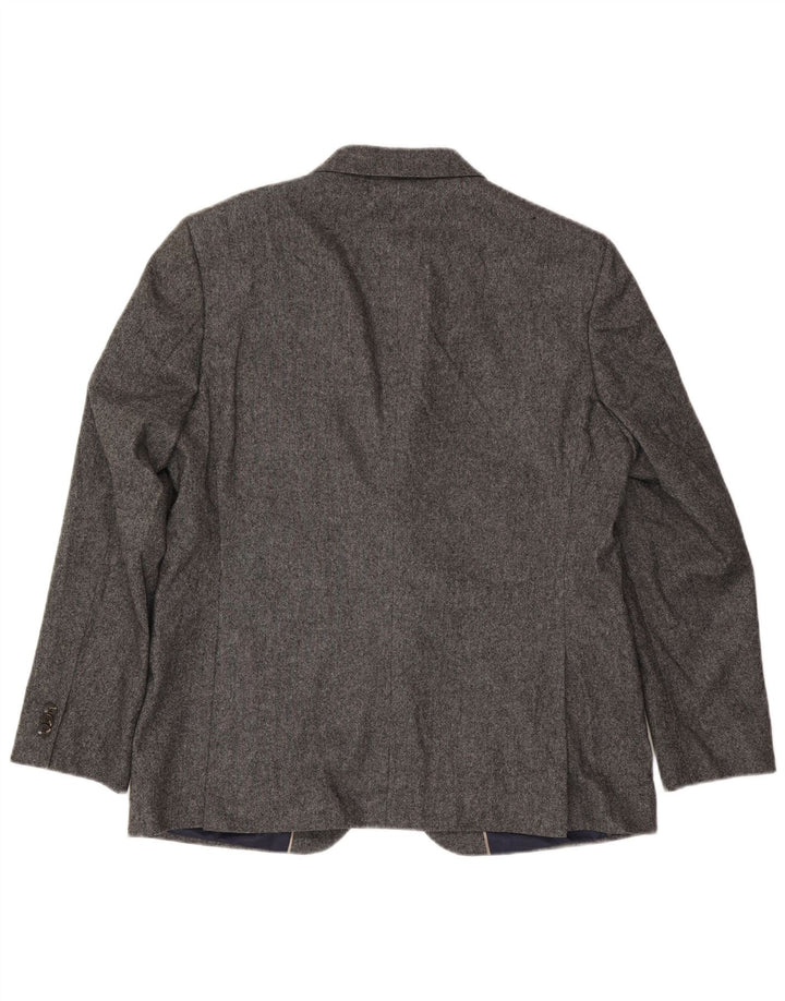 Marks & Spencer Herren-Blazer mit 2 Knöpfen, UK 44, 2XL, graue Wolle