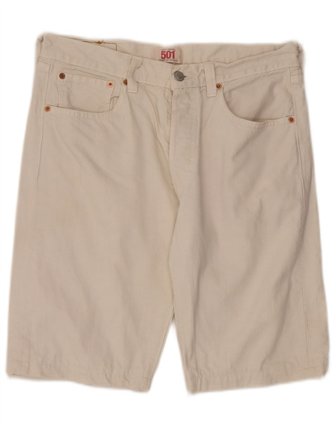 Levi's Herren 501 Denim Shorts W33 Mittelweiße Baumwolle