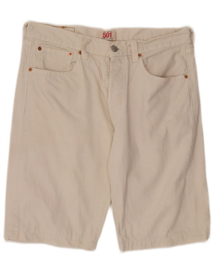 Levi's Herren 501 Denim Shorts W33 Mittelweiße Baumwolle