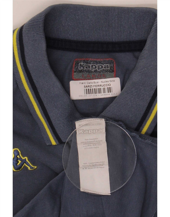 Kappa Herren-Poloshirt, große blaue Baumwolle