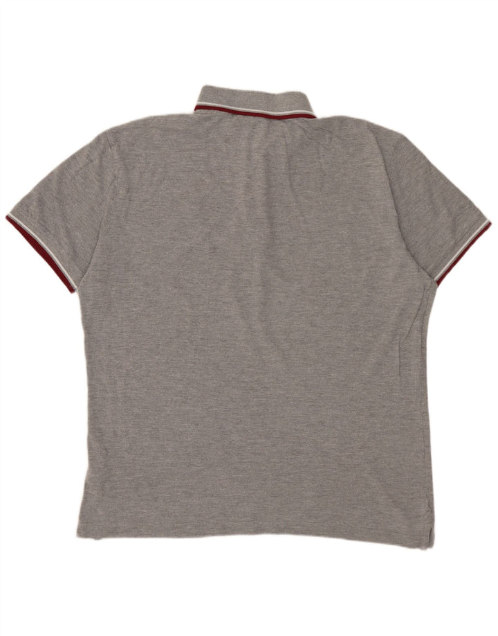 DIADORA Herren Poloshirt XL Grau Baumwolle