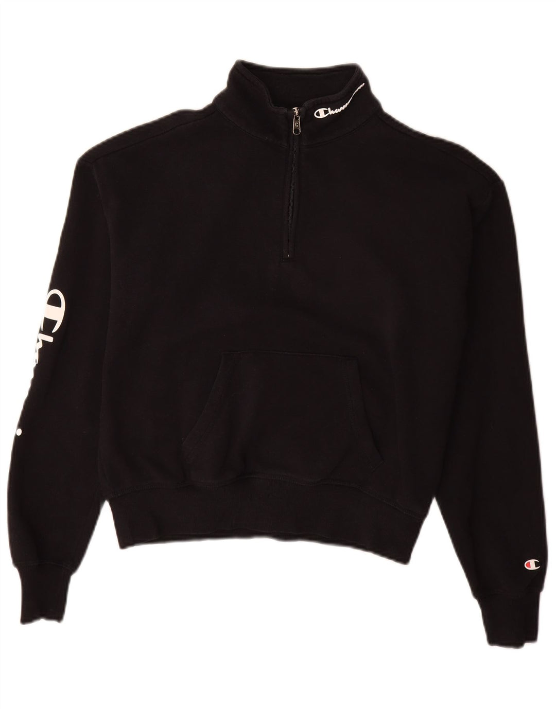 Champion Damen-Pullover mit übergroßem Grafik-Sweatshirt, Gr. 10, Größe S, Schwarz