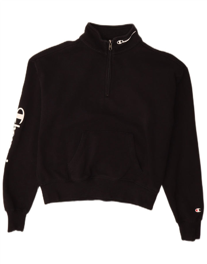 Champion Damen-Pullover mit übergroßem Grafik-Sweatshirt, Gr. 10, Größe S, Schwarz
