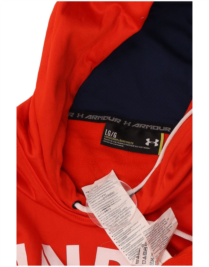 Under Armour Herren-Kapuzenpullover mit Grafik, groß, rot, Polyester