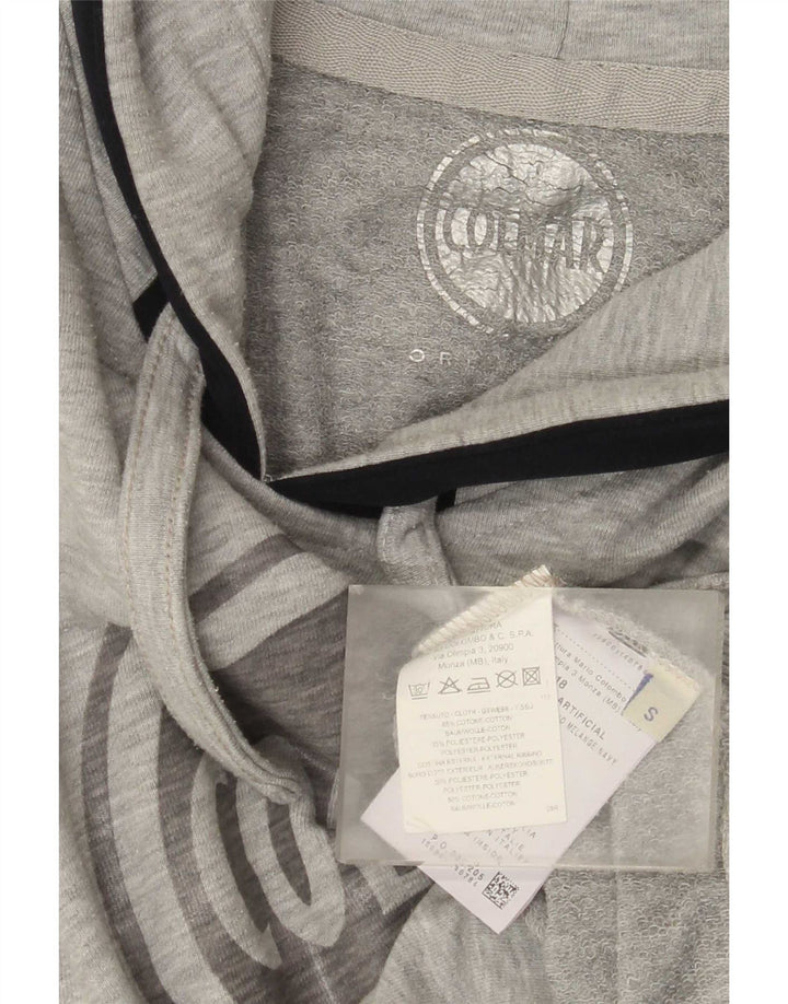 Colmar Herren-Kapuzenpullover mit Grafik, Größe S, Grau, Baumwolle