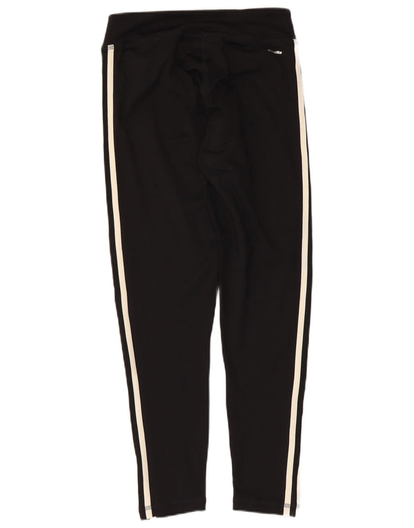 Adidas Damen Climalite Leggings UK 8/10 Small Schwarz Polyester