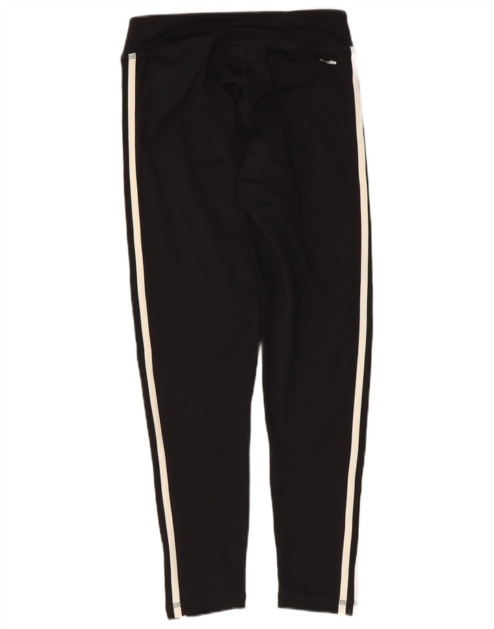 Adidas Damen Climalite Leggings UK 8/10 Small Schwarz Polyester