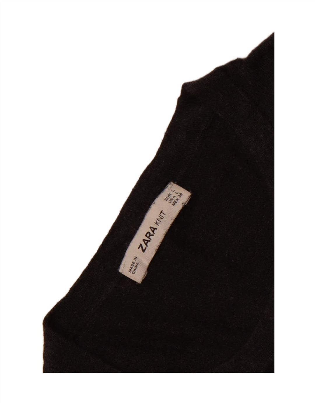 Zara Damen-Pullover mit Rundhalsausschnitt, Größe 44, Grau