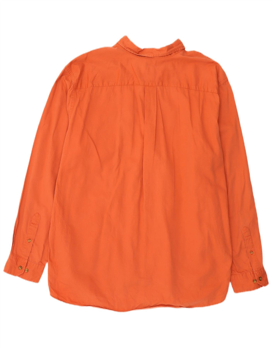 Eddie Bauer Herrenhemd 2XL Orange Baumwolle