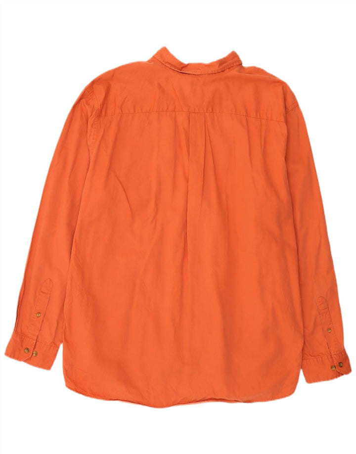 Eddie Bauer Herrenhemd 2XL Orange Baumwolle