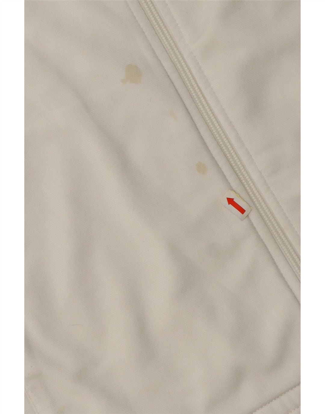 ADIDAS Herren-Trainingsanzug-Top-Jacke, mittelweißes Farbblock-Polyester