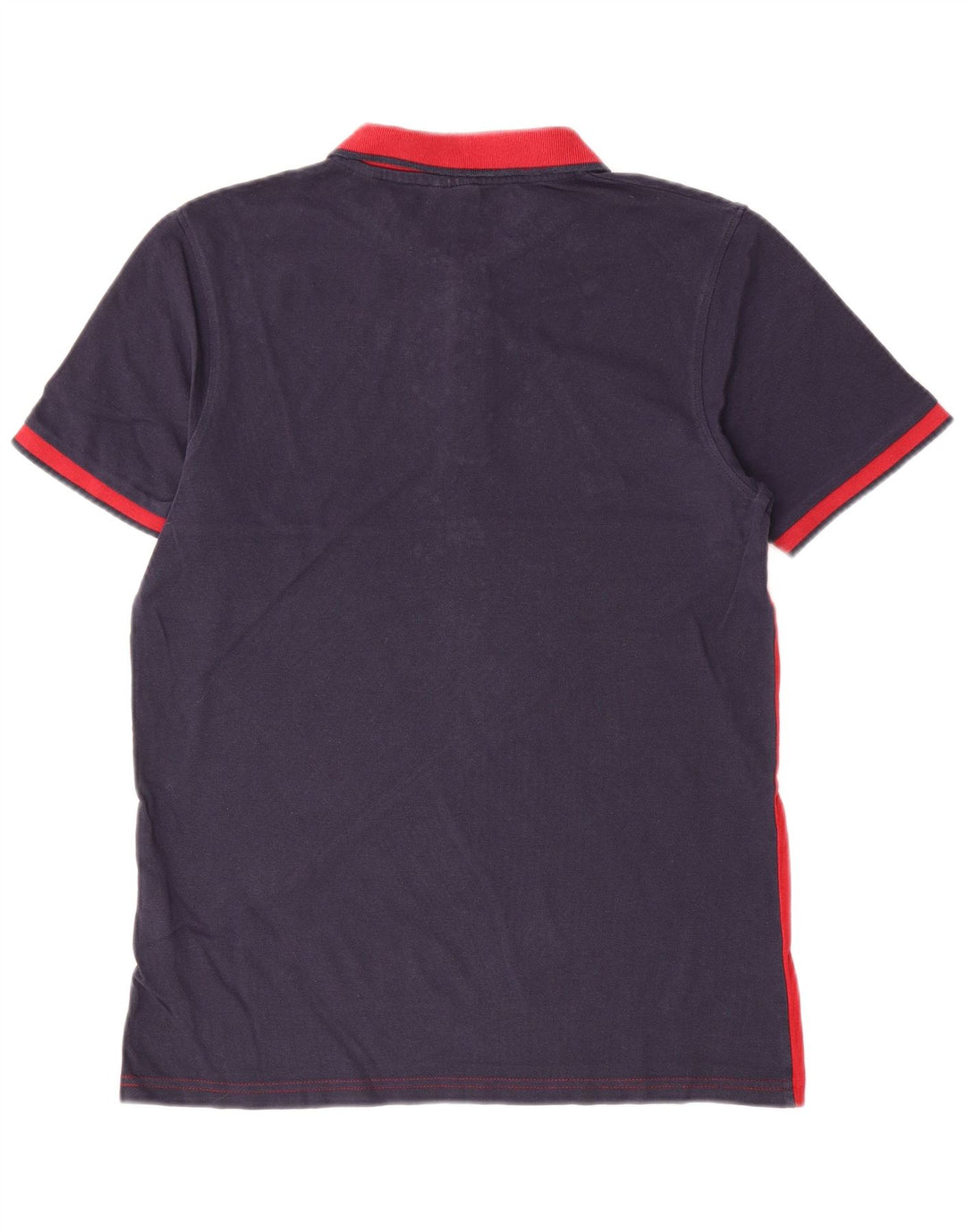 Jack & Jones Herren-Poloshirt aus mittelblauer, marineblauer Colourblock-Baumwolle