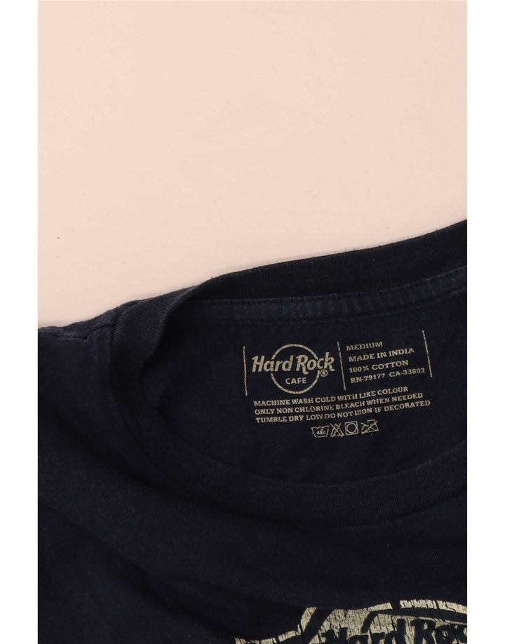 Hard Rock Cafe Herren-T-Shirt mit Grafik, mittlere Marineblau-Baumwolle