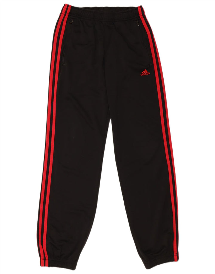 Adidas Jungen-Trainingshose, Jogginghose, 13–14 Jahre, schwarzes Polyester