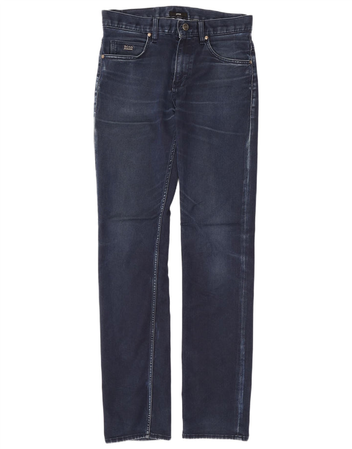 Hugo Boss Herren Slim Jeans W30 L32 Blaue Baumwolle