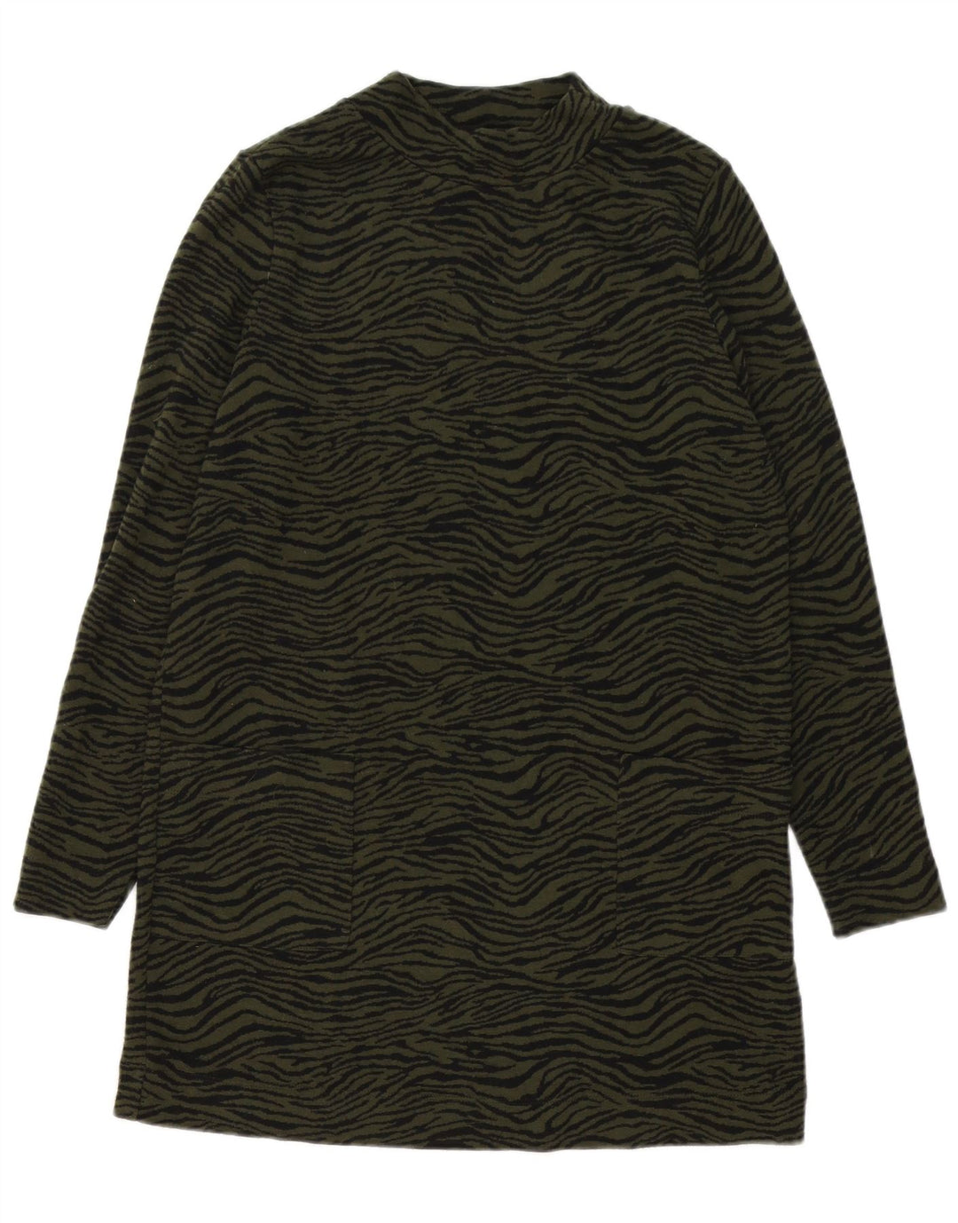 Marks & Spencer Damen Zeltkleid mit langen Ärmeln, UK 12, Mittelgrün