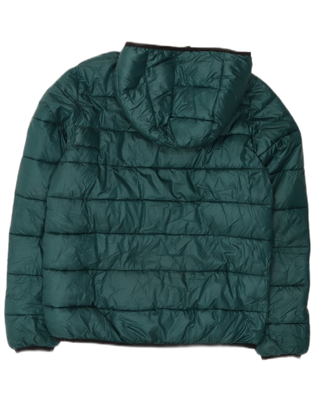 Champion wattierte Jungenjacke mit Kapuze, 15–16 Jahre, 2XL, grünes Polyester