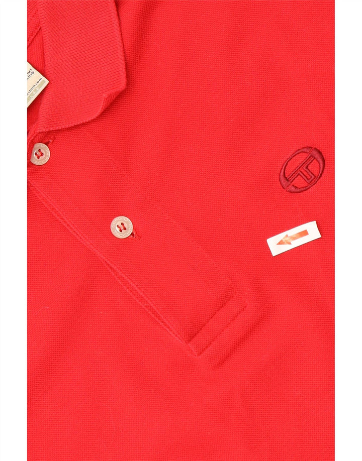 SERGIO TACCHINI Herren Poloshirt IT 46 Kleine rote Baumwolle
