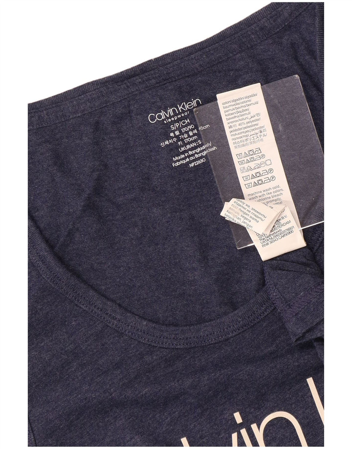 CALVIN KLEIN Herren Graphic Vest Top Small Marineblaue Baumwolle