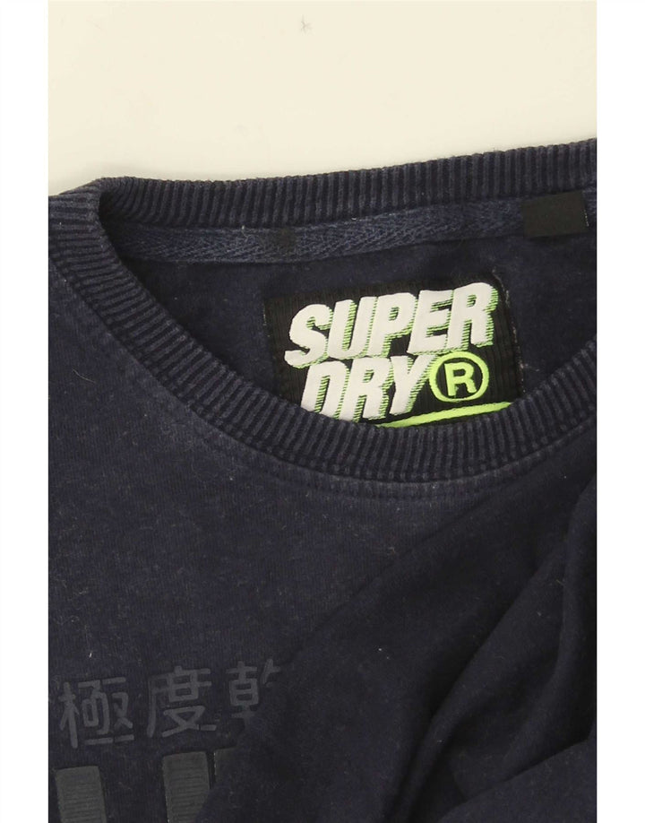 Superdry Herren Grafik-T-Shirt-Oberteil aus Baumwolle in mittlerem Marineblau