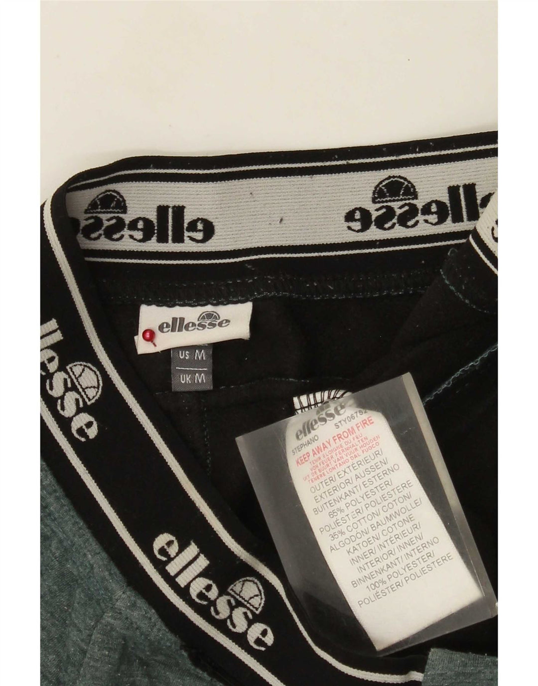 Ellesse Damen-Trainingshose mit Grafik, Mittelgrün, Farbblock
