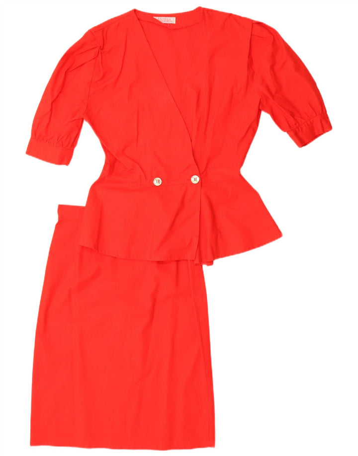 Vintage Damen 2-teiliges Rockset IT 42 Medium W28 Rot