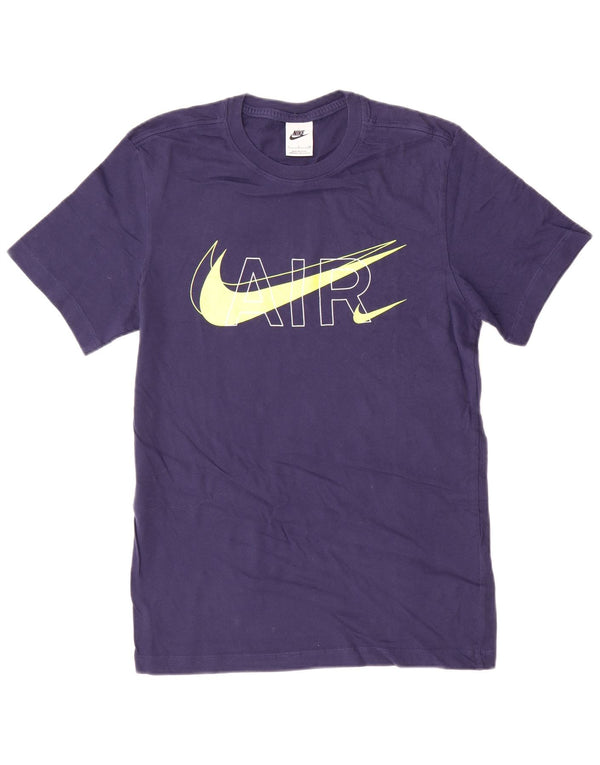 Nike Herren-T-Shirt mit Grafik, Größe S, Marineblau, Baumwolle