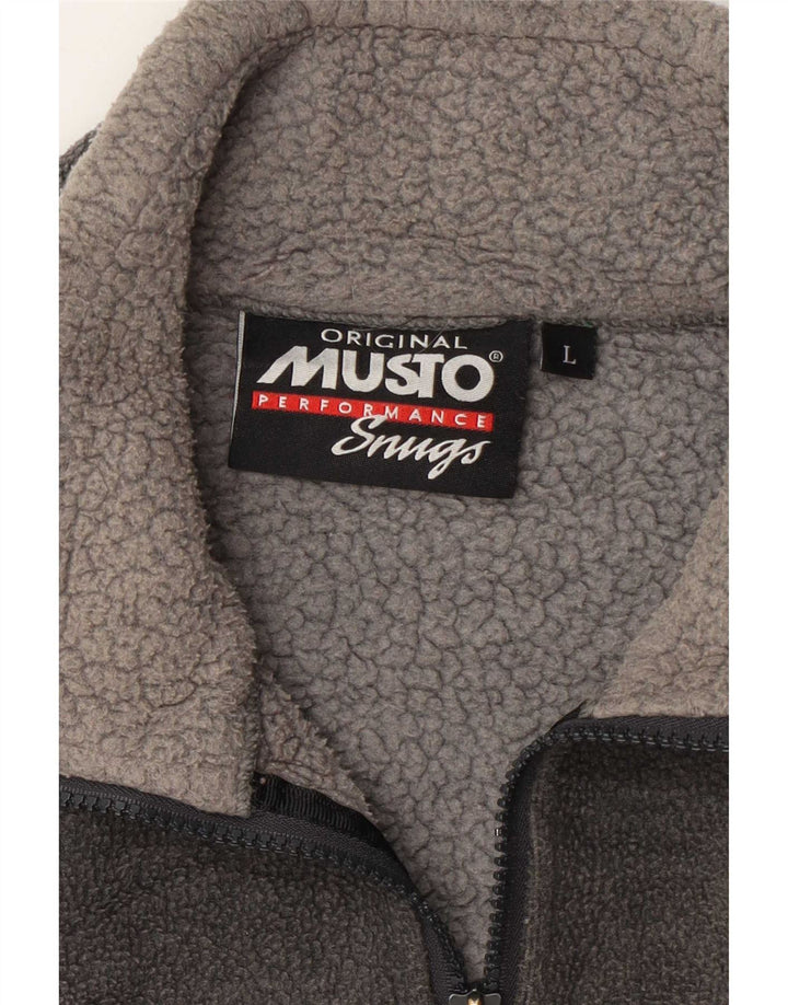 Musto Herren Fleecejacke UK 40 Large Grau