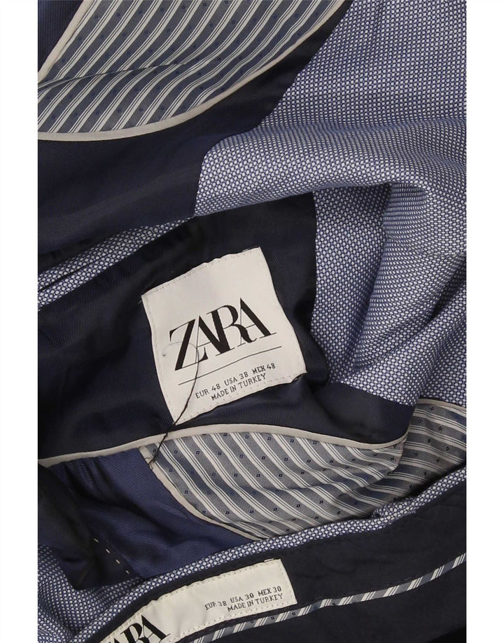 Zara Herrenanzug mit 2 Knöpfen, EU 48, Mittel W32 L28, Blau