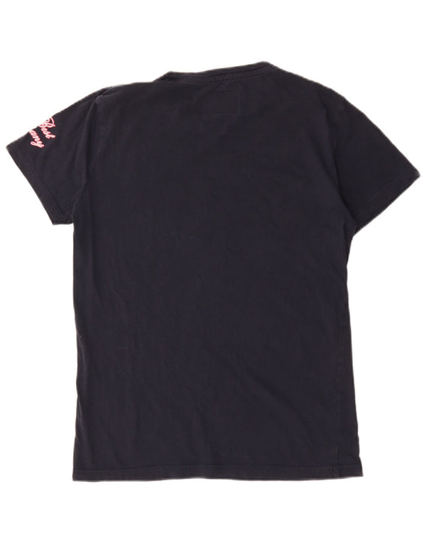 Best Company Herren-T-Shirt mit Grafik, mittlere Marineblau-Baumwolle