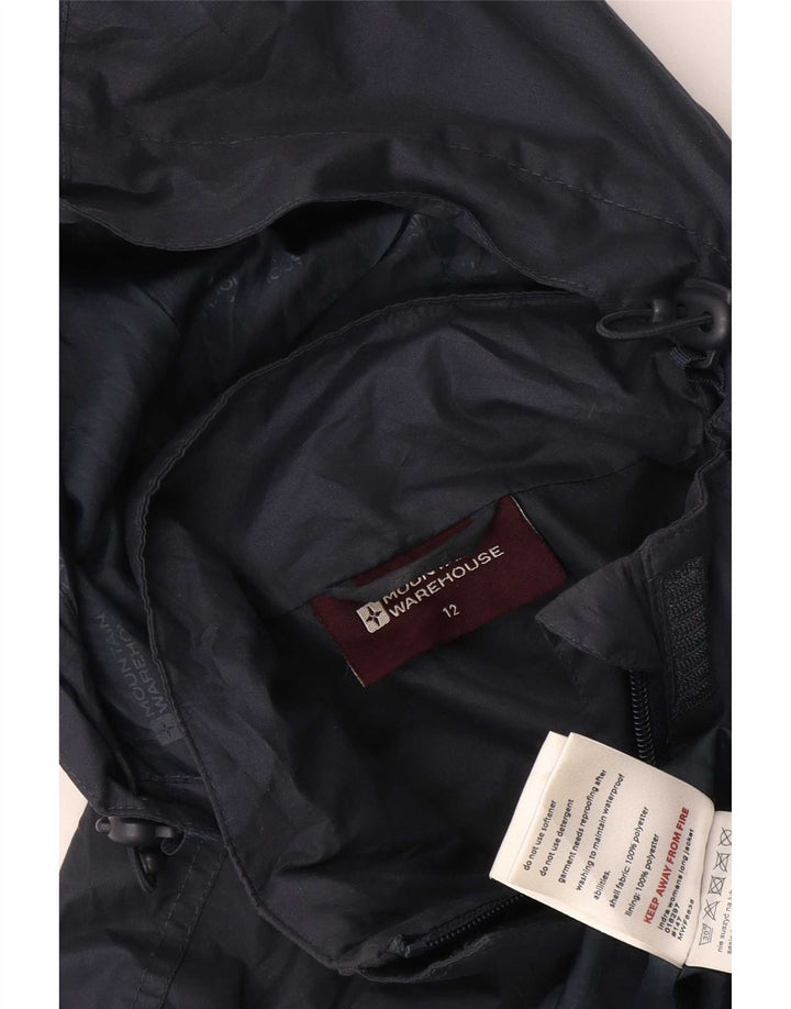 Mountain Warehouse Damen-Regenmantel mit Kapuze, UK 12, Mittelmarineblau, Polyester